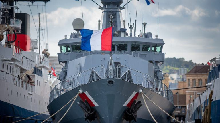 Présence de navires militaires français au port d’Abidjan