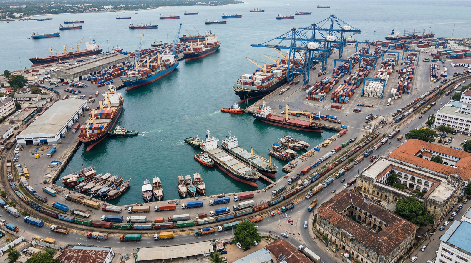 Mombasa et Lamu profitent d’un surcroît de trafic pendant que Dar es Salaam ralentit