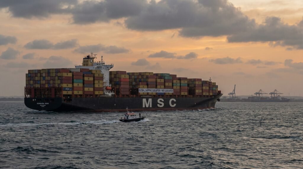 MSC surcharges de guerre - crise transport maritime Afrique de l'Est