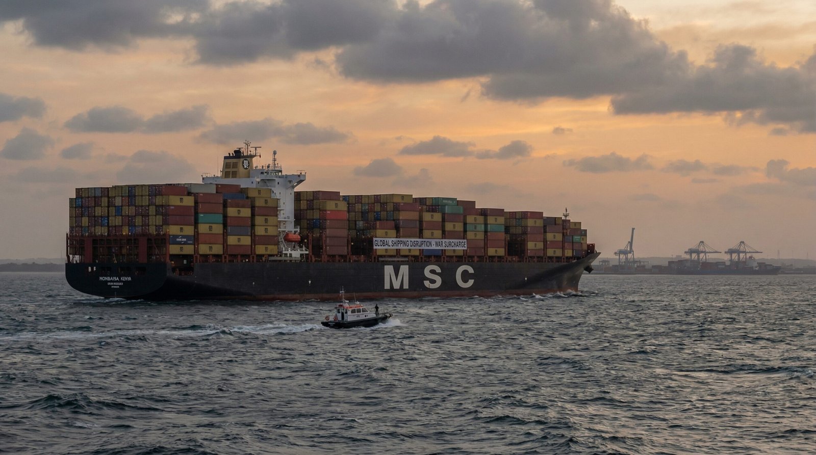 Les coûts de transport maritime explosent en Afrique de l'Est avec les surcharges de guerre de MSC