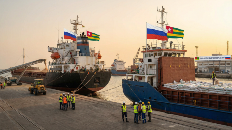 Le Togo appelle à l’ouverture de nouvelles routes maritimes avec la Russie